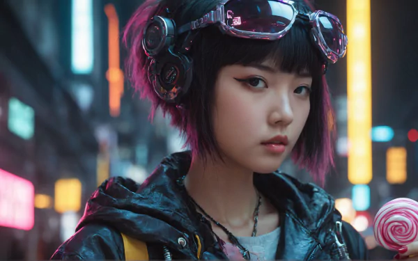  Lollypop Cyberpunk Girl