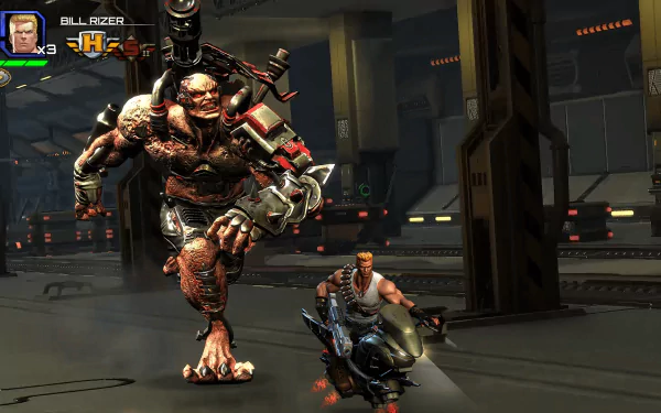 HD wallpaper of Contra: Operation C game with characters in action for desktop background.