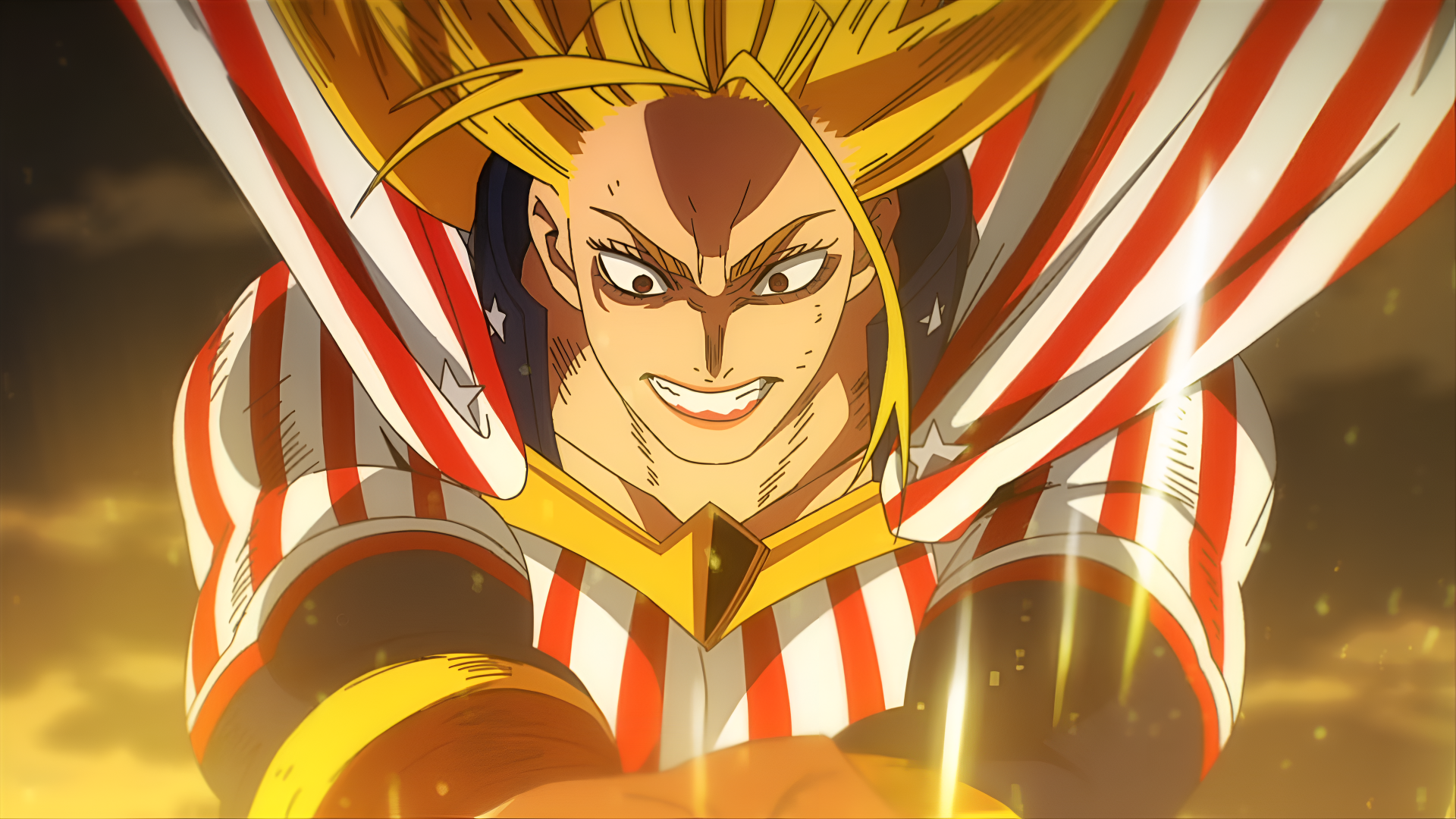 Download Anime My Hero Academia Cathleen Bate Star And Stripe 4k Ultra HD Wallpaper