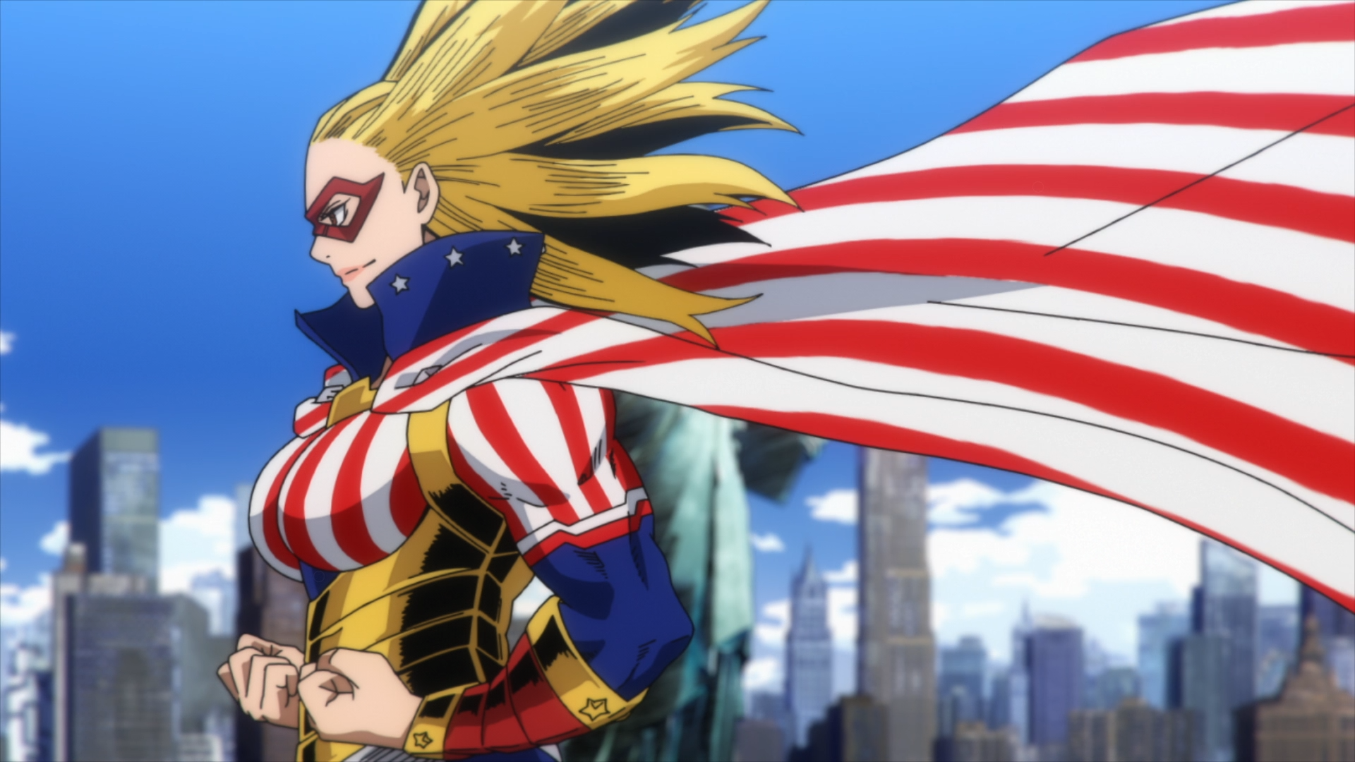 Download Anime My Hero Academia Cathleen Bate Star And Stripe HD Wallpaper