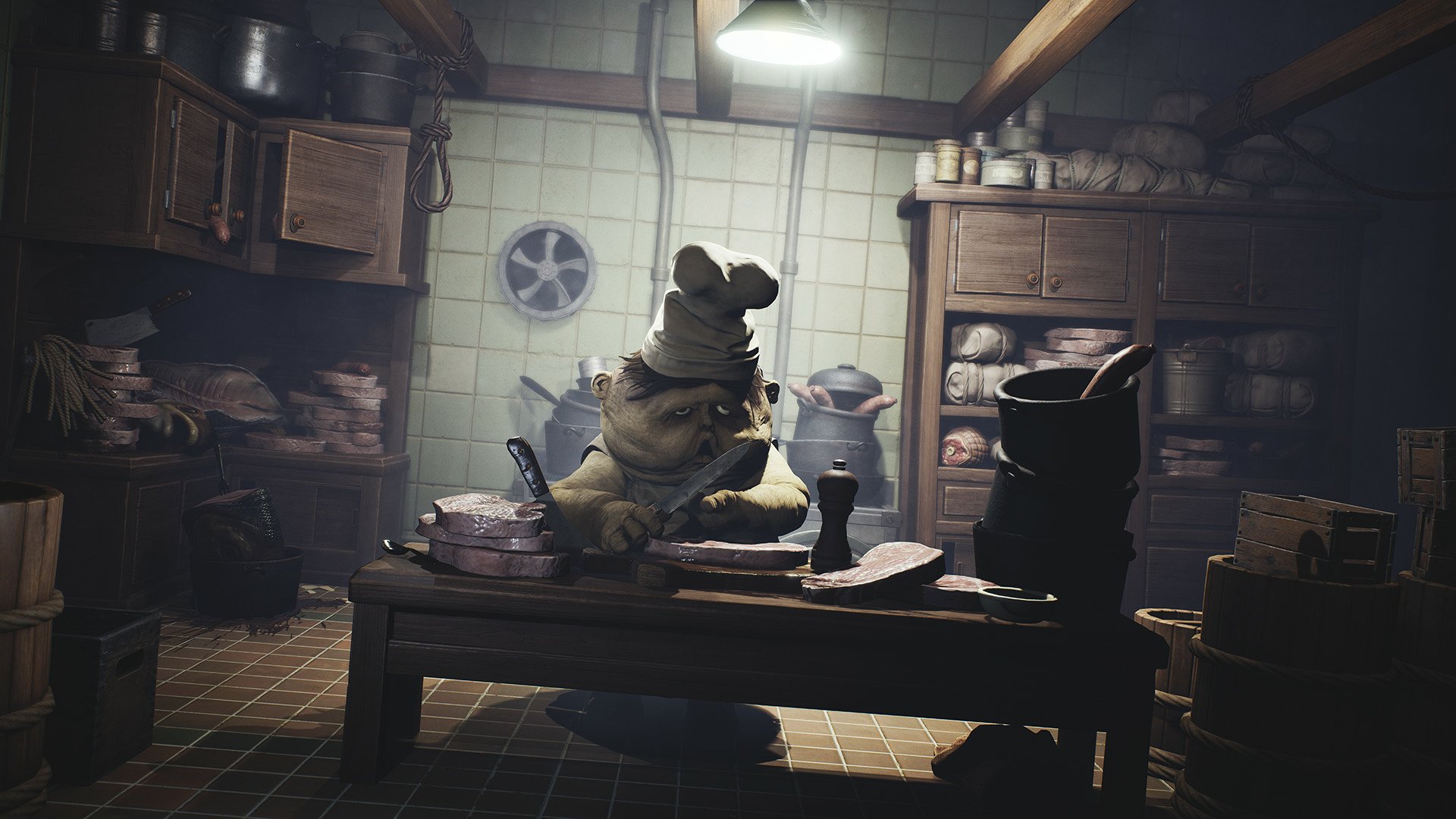 Little Nightmares HD: Creepy Kitchen Wallpaper by TextlessPoster