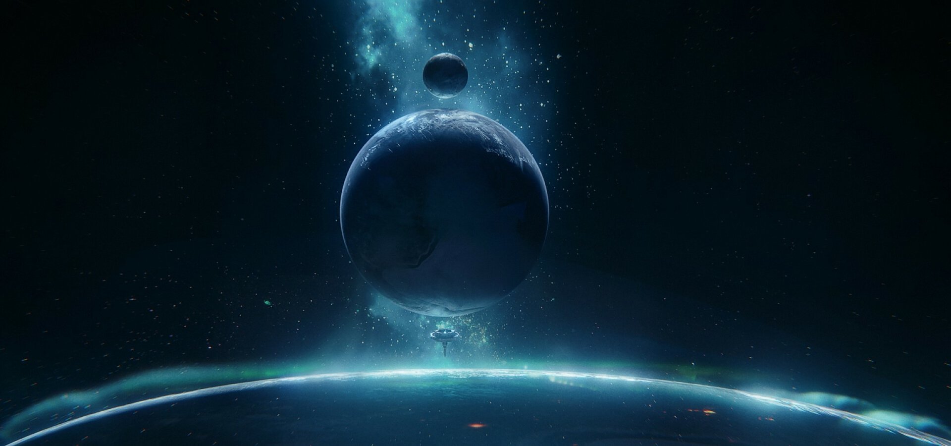 Download Sci Fi Planetscape Space HD Wallpaper by Mark Kolobaev