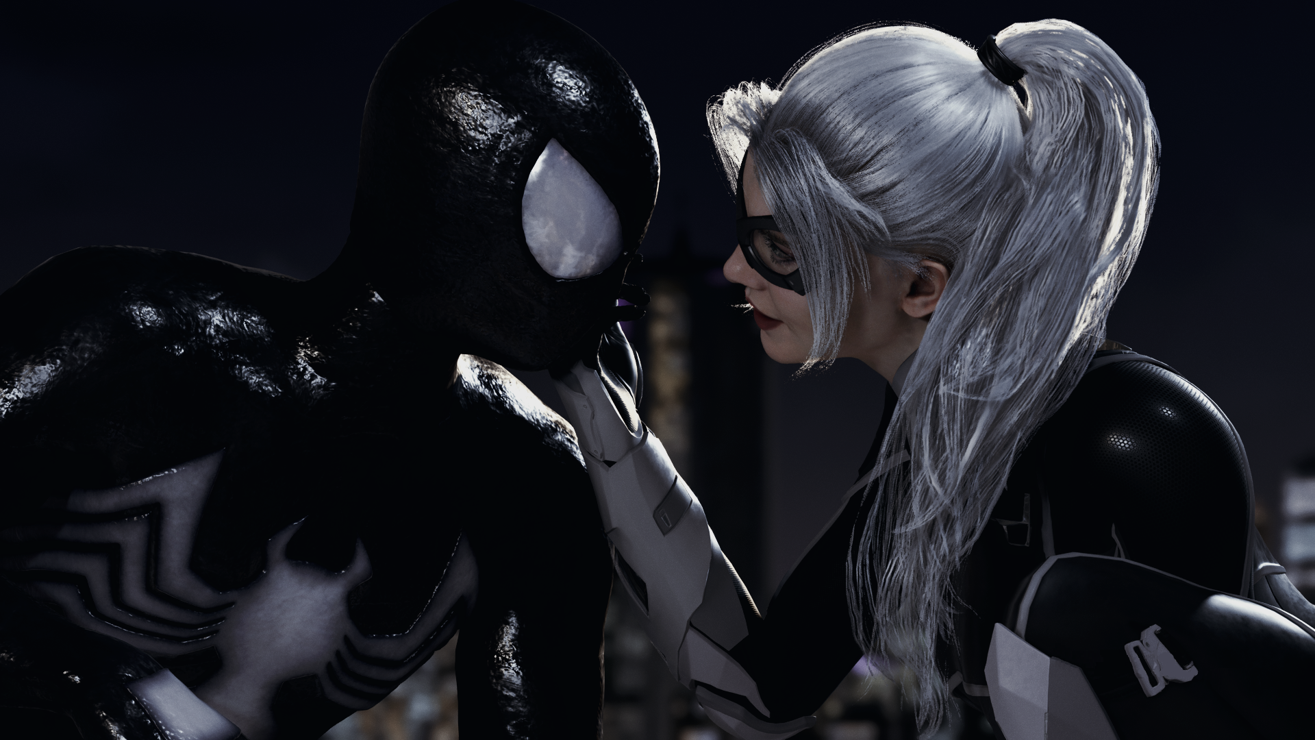 Spider Man and Black Cat by Siwo