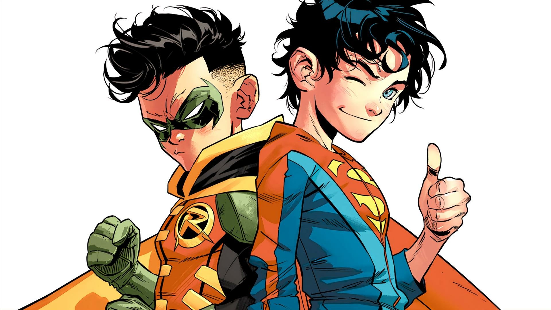 Download Super-Sons Superboy Jorge Jiménez Robin (DC Comics) HD Wallpaper