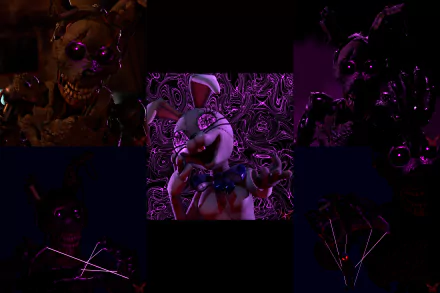 Burntrap (Five Nights at Freddy's) Vanny (Five Nights at Freddy's) video game Five Nights at Freddy's: Security Breach Five Nights at Freddy's HD Desktop Wallpaper | Background Image