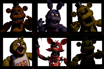 Freddy (Five Nights at Freddy's) Golden Freddy (Five Nights At Freddy's) video game Freddy Fazbear's Pizza Five Nights at Freddy's HD Desktop Wallpaper | Background Image
