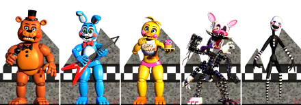 Toy Freddy (Five Nights at Freddy's) Puppet (Five Nights at Freddy's) video game Five Nights At Freddy's 2 Five Nights at Freddy's HD Desktop Wallpaper | Background Image