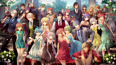 Alfin Reise Arnor, Alisa Reinford, and Altina Orion from The Legend of Heroes: Trails of Cold Steel IV in a vibrant HD desktop wallpaper.