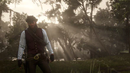  Arthur Morgan in Valentine- Red Dead Redemption 2