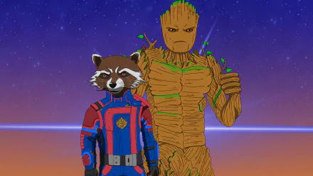  Rocket e Groot