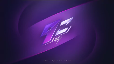 HD desktop wallpaper featuring the 9z Globant logo, set against a vibrant purple background with smooth, dynamic waves. The image represents the esports team's presence in the video game industry.