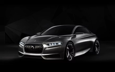 HD wallpaper featuring the sleek Citroën Divine DS, showcasing its modern design and futuristic aesthetic against a dark background.