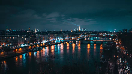 Paris night HD Desktop Wallpaper | Background Image
