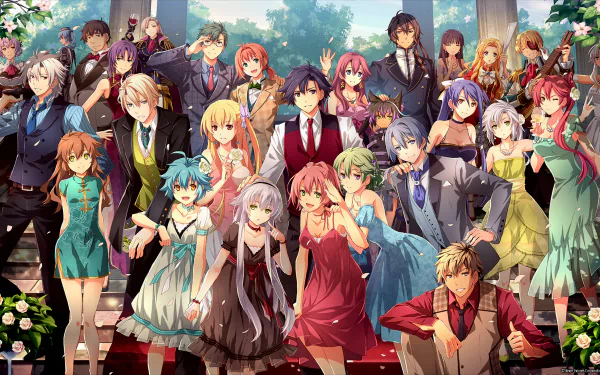 Alfin Reise Arnor, Alisa Reinford, and Altina Orion from The Legend of Heroes: Trails of Cold Steel IV in a vibrant HD desktop wallpaper.