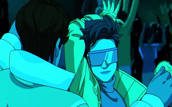 Jubilee from X-Men '97 animated TV show depicted in HD desktop wallpaper and background.