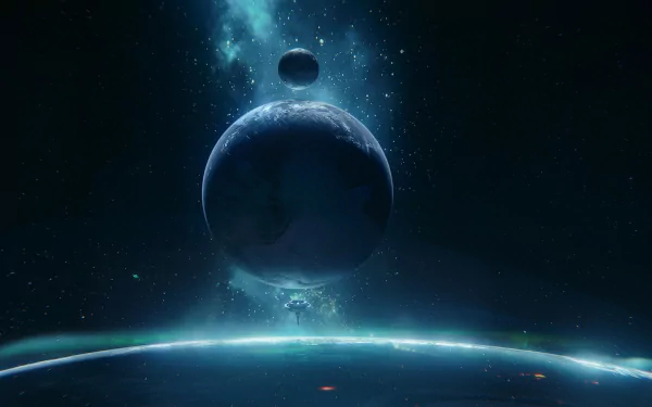 Sci Fi planetscape space HD Desktop Wallpaper | Background Image