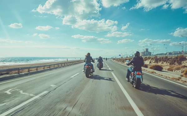 Harley-Davidson riders HD Desktop Wallpaper | Background Image
