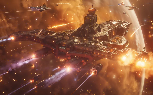 battlecruiser Sci Fi HD Desktop Wallpaper | Background Image