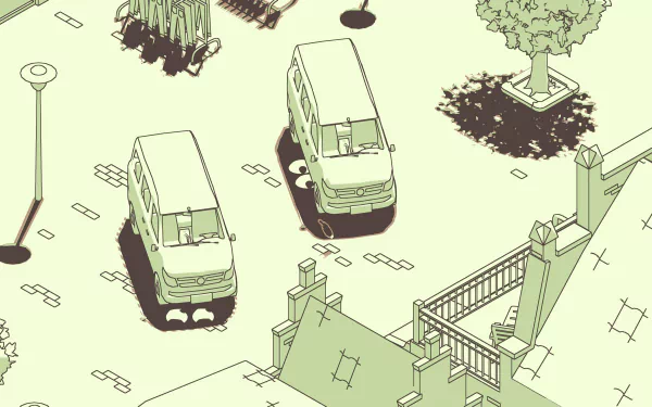 HD desktop wallpaper and background featuring elements from the video game SCHiM.