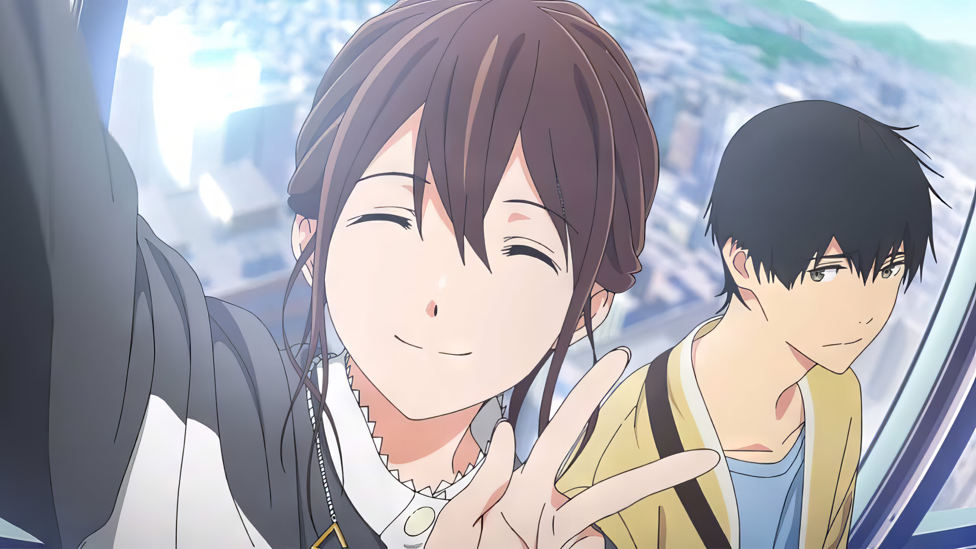 HD Wallpaper of Haruki Shiga and Sakura Yamauchi from I Want To Eat Your Pancreas