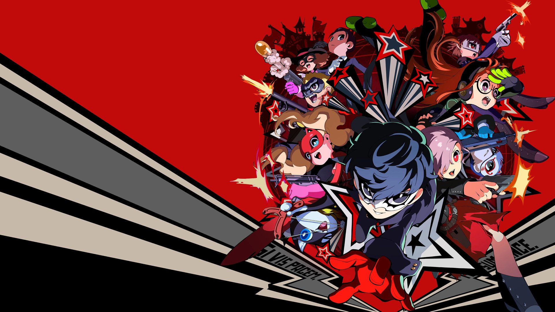 Download Persona 5 Tactica Morgana (Persona) Ann Takamaki Makoto Niijima Ryuji Sakamoto 4k Ultra HD Wallpaper
