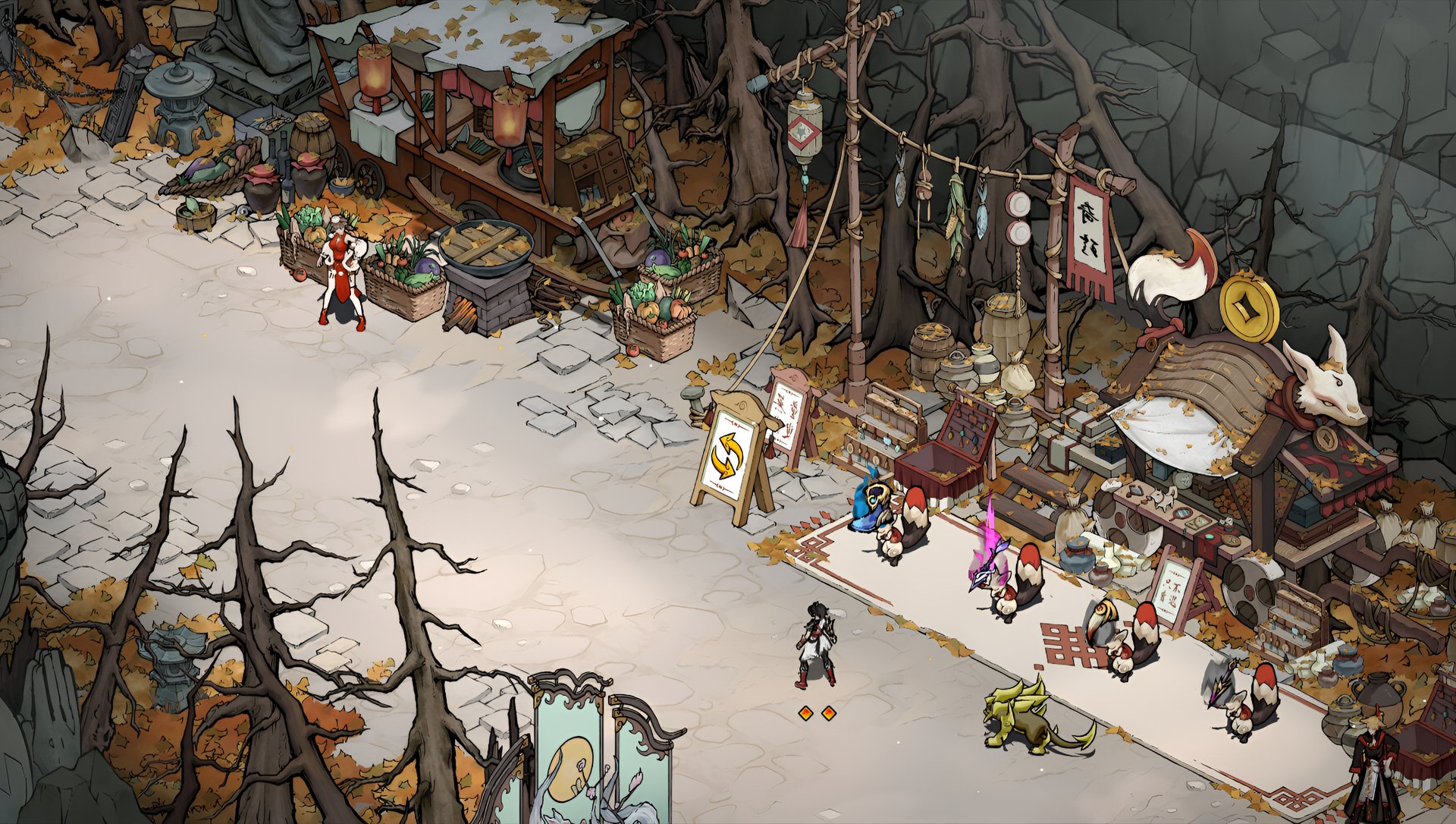 HD desktop wallpaper from the video game Realm of Ink, featuring vibrant artwork and immersive design elements that capture the essence of the game's fantasy universe.