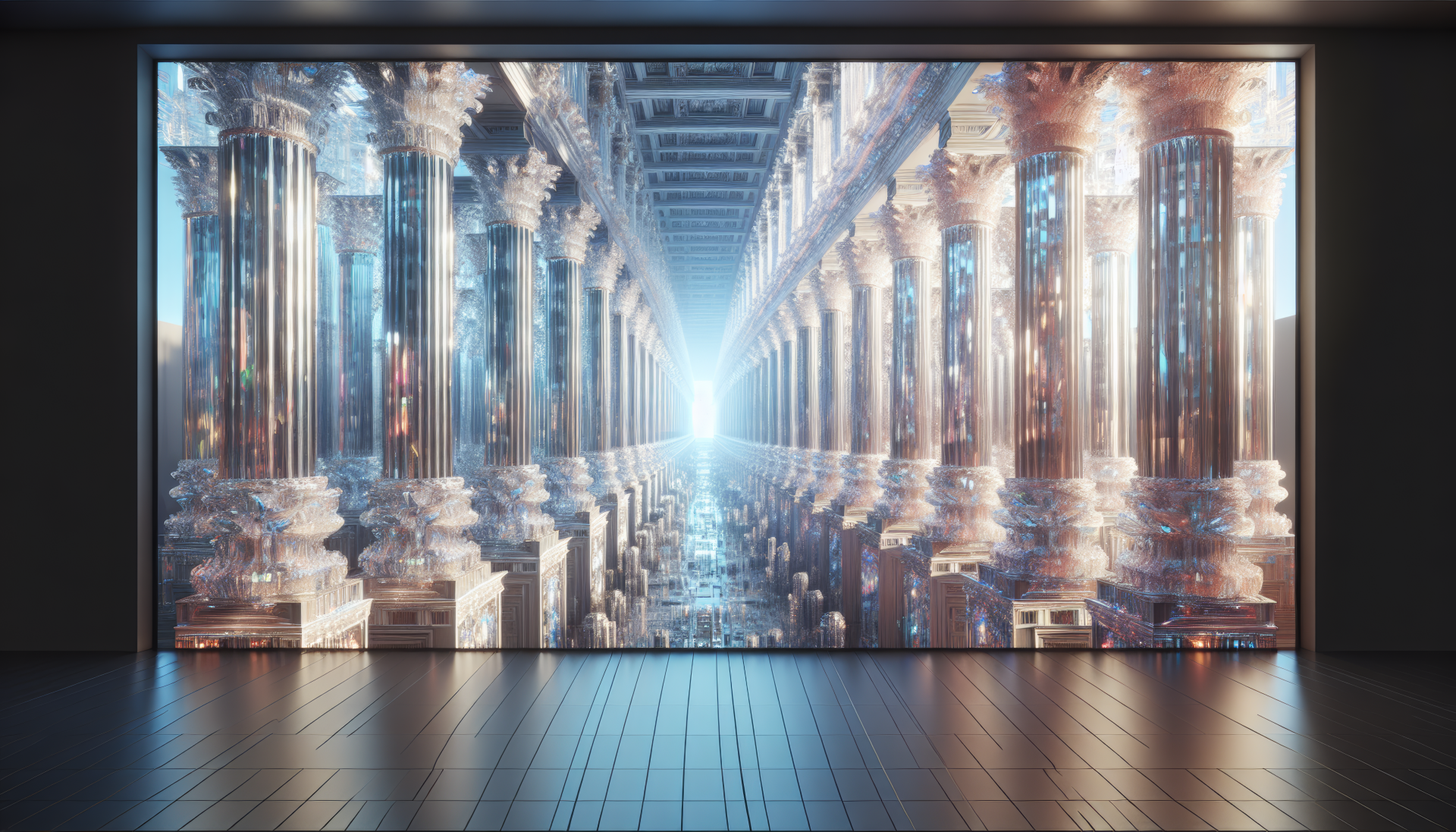 HD desktop wallpaper featuring elegant columns, offering a sophisticated background that enhances the visual appeal of your workspace.