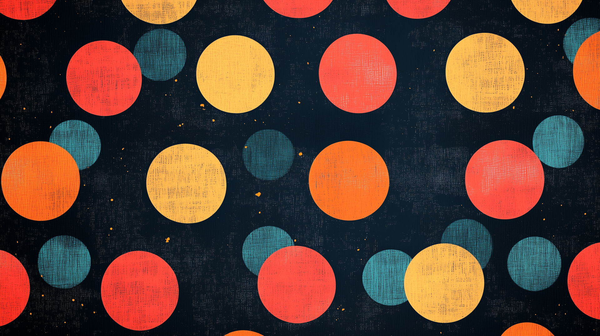 A vibrant HD desktop wallpaper featuring an artistic polka dot pattern, adding a playful and stylish touch to any background.