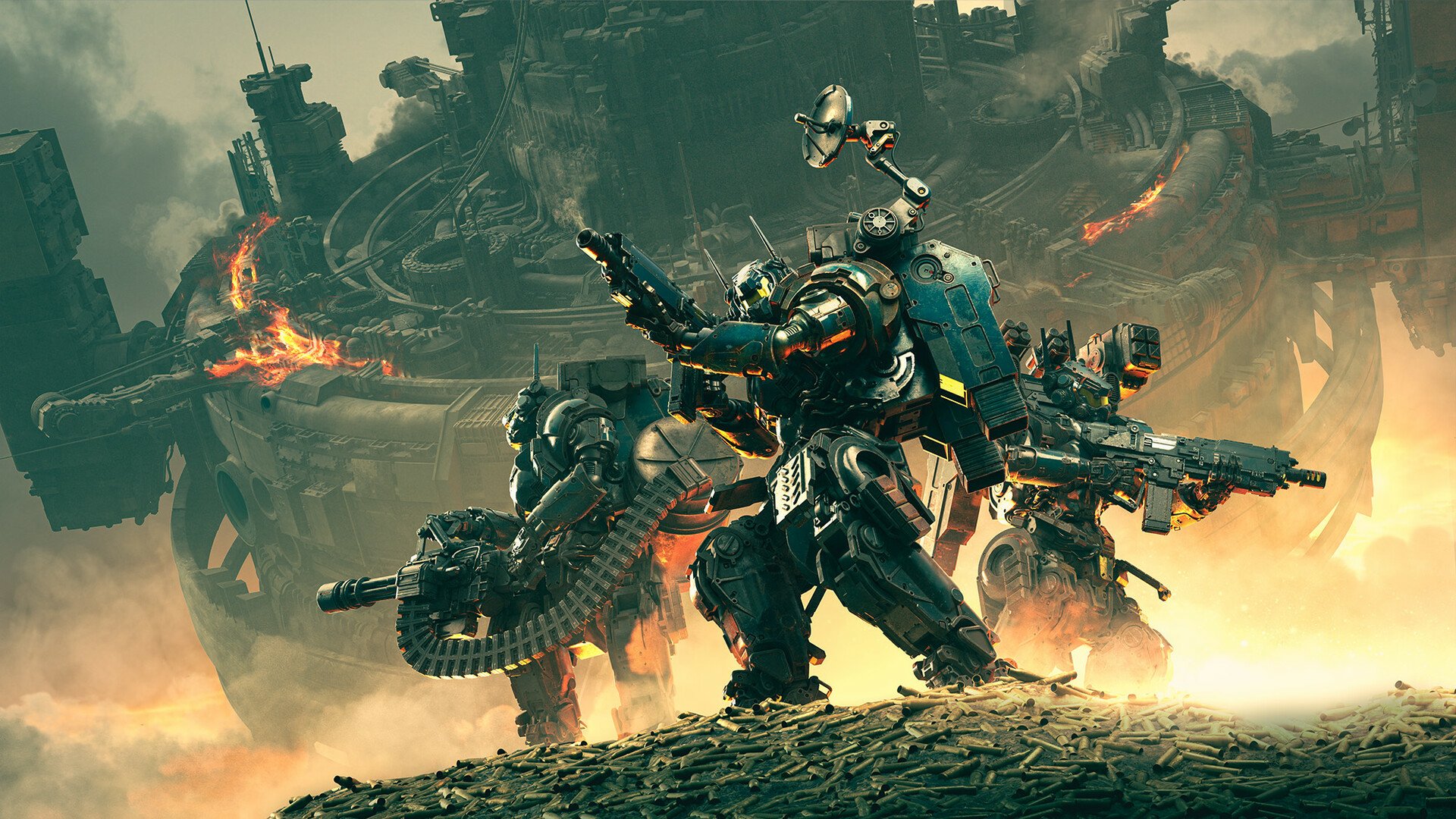 Download Sci Fi Warrior Spaceship Artistic Digital Art HD Wallpaper by Tomi Väisänen