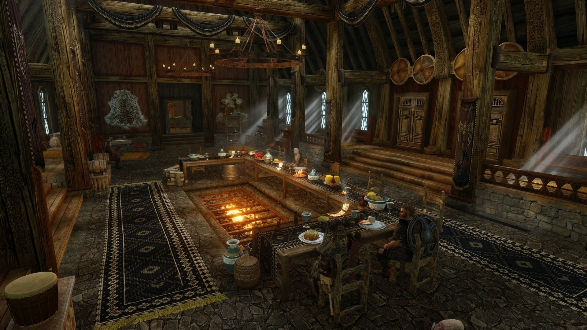 Skyrim Tavern HD Wallpaper: A Cozy Retreat