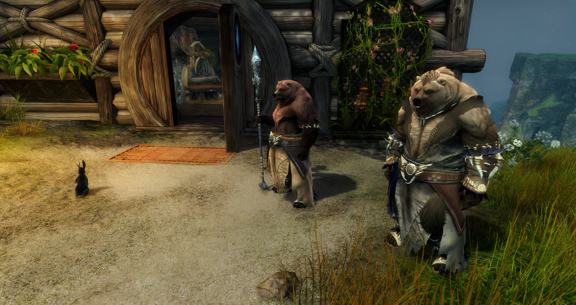 HD desktop wallpaper depicting the vibrant landscapes of Janthir Wilds from the video game Guild Wars 2, showcasing its epic fantasy setting and intricate details.