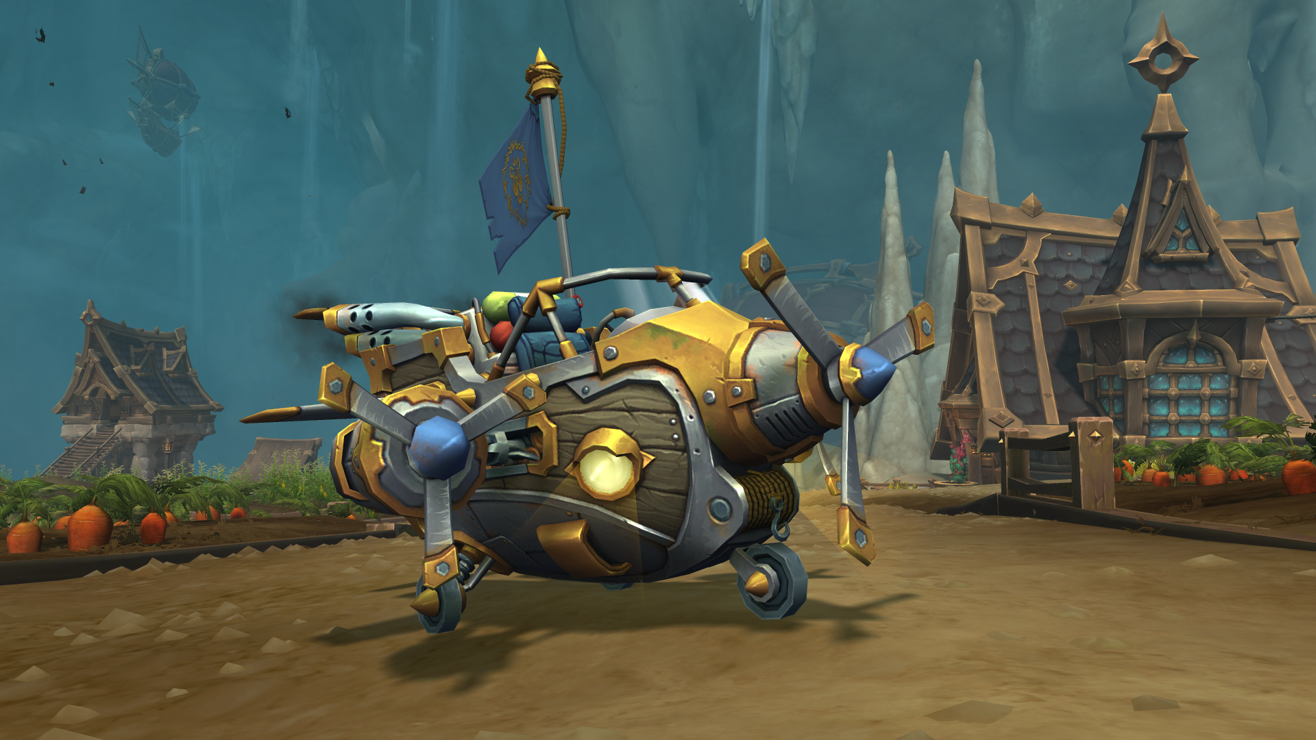 An HD desktop wallpaper featuring artwork from the video game World of Warcraft: The War Within, showcasing vibrant and immersive fantasy elements.