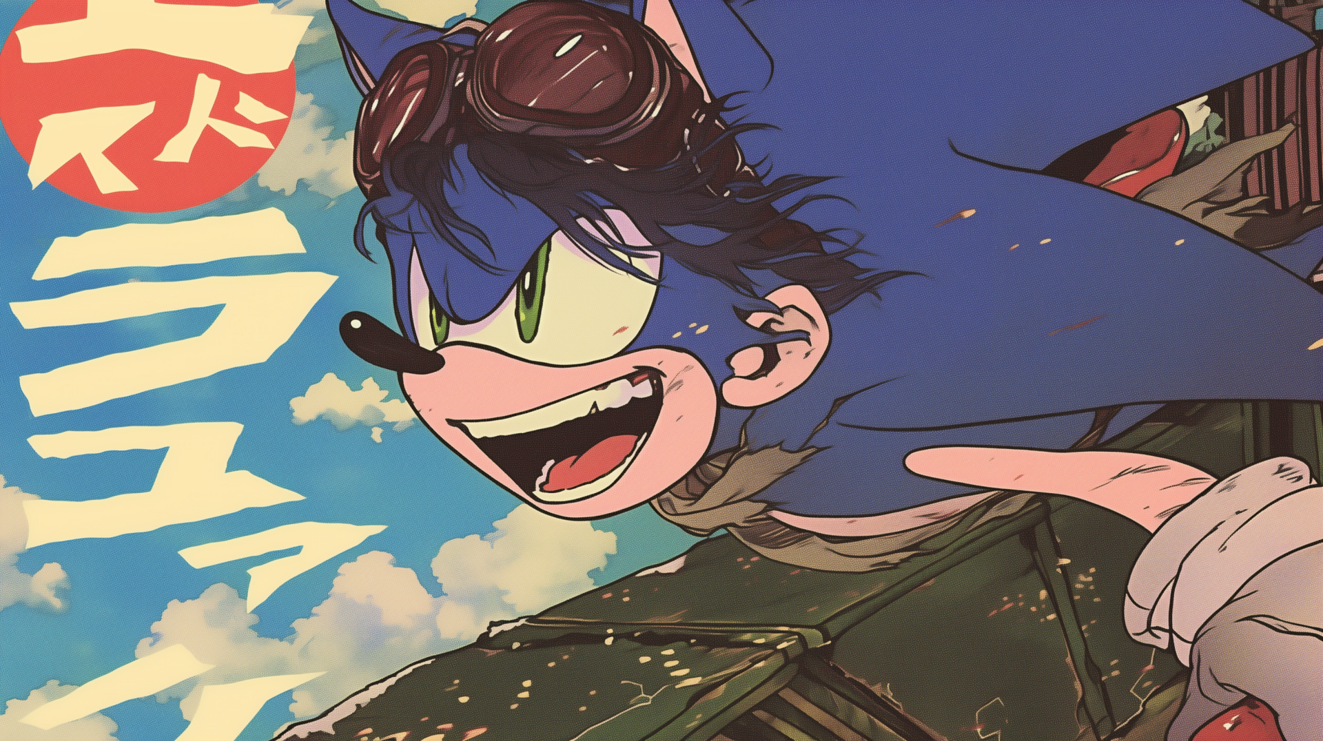 A vibrant HD desktop wallpaper featuring Sonic the Hedgehog, showcasing his dynamic energy and iconic style against a colorful background.