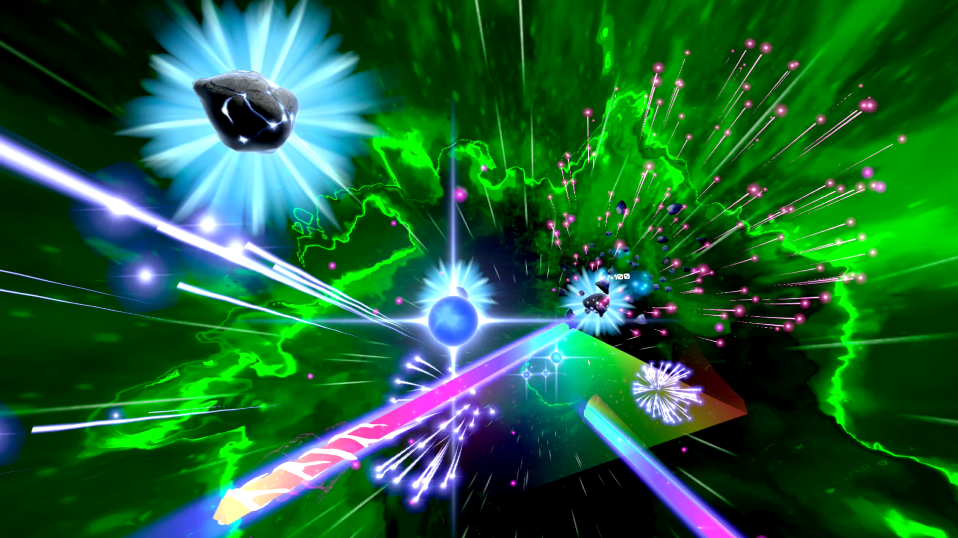 A vibrant HD PC desktop wallpaper featuring a space-themed design from the video game Starwave, showcasing deep colors and cosmic elements for a captivating background.