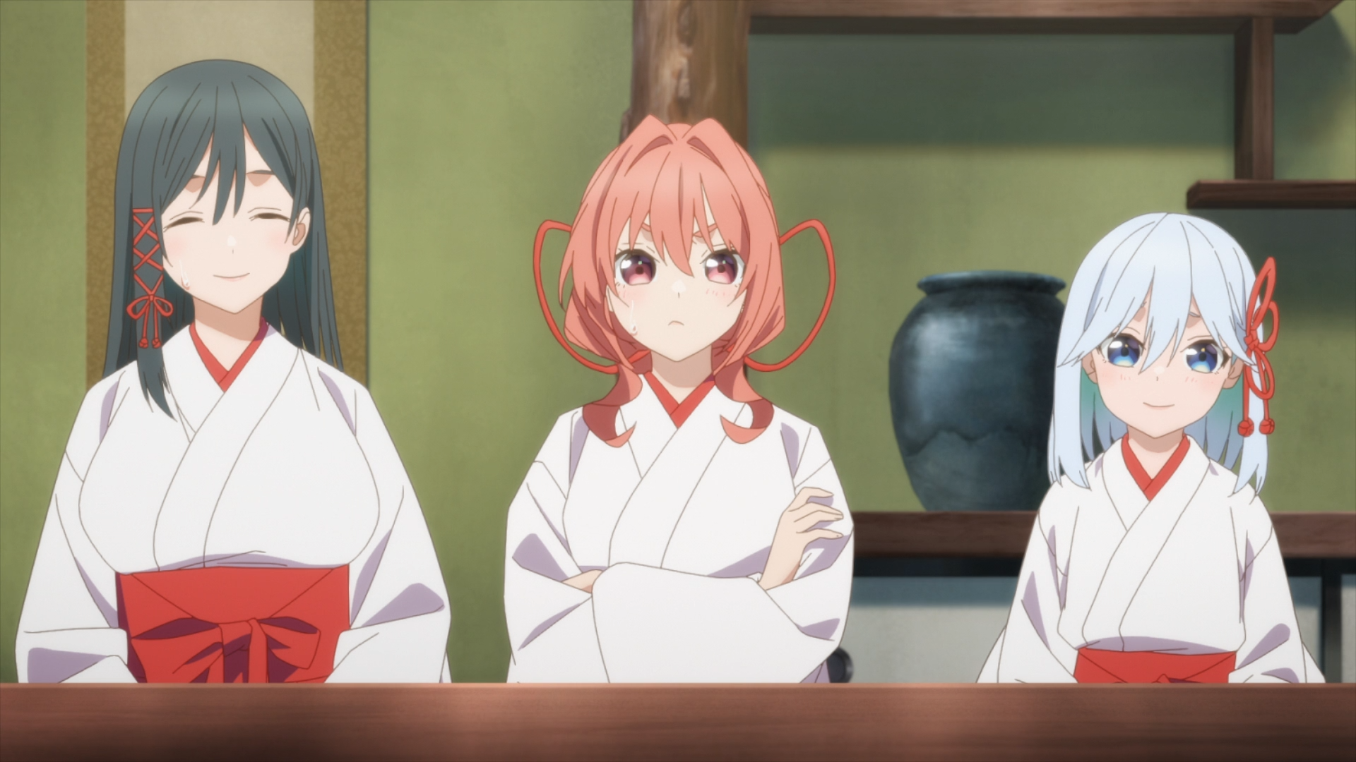 Download Anime Tying The Knot With An Amagami Sister Asahi Amagami Yuna Amagami Yae Amagami HD Wallpaper