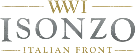 A high-definition desktop wallpaper featuring the title Isonzo from the video game set in the Italian front of World War I, showcasing a striking visual design.