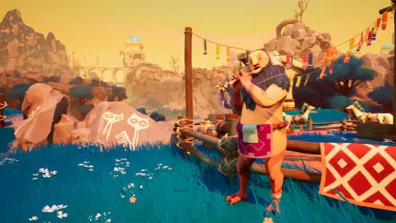 HD desktop wallpaper featuring vibrant scenes and creatures from the video game Creatures of Ava, showcasing its unique art style and immersive environments.