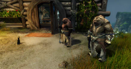 HD desktop wallpaper depicting the vibrant landscapes of Janthir Wilds from the video game Guild Wars 2, showcasing its epic fantasy setting and intricate details.