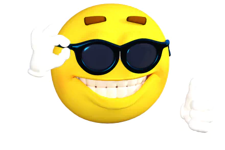 A vibrant HD desktop wallpaper featuring a cheerful yellow smiley face wearing sunglasses, exuding a fun and humorous vibe, capturing the essence of a lighthearted meme.
