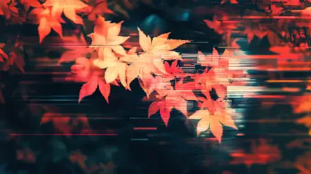 Autumn leaves in vibrant hues of orange and yellow creating a beautiful backdrop. This 4K Ultra HD image enhances your desktop with a seasonal touch.