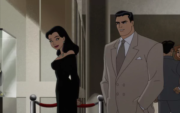 HD desktop wallpaper featuring themes from the TV show Batman: Caped Crusader, showcasing the iconic style and mood of the beloved superhero series.