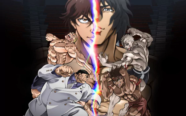 Baki Hanma vs Kengan Ashura HD Desktop Wallpaper | Background Image