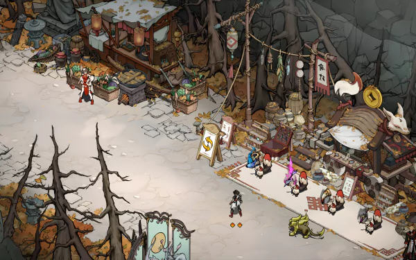 HD desktop wallpaper from the video game Realm of Ink, featuring vibrant artwork and immersive design elements that capture the essence of the game's fantasy universe.