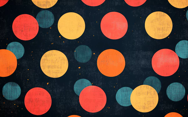 A vibrant HD desktop wallpaper featuring an artistic polka dot pattern, adding a playful and stylish touch to any background.