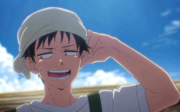 HD desktop wallpaper featuring Akira Tendo from the anime Zom 100: Bucket List of the Dead, showcasing vibrant colors and dynamic artwork.