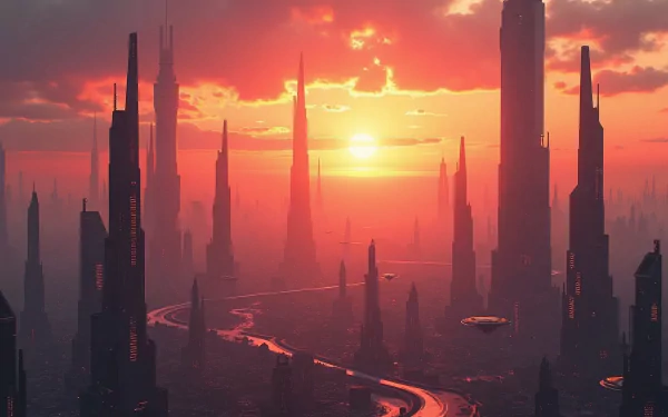 Sci Fi sci fi city cityscape HD Desktop Wallpaper | Background Image