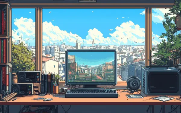  Geek Desk - Pixel Art