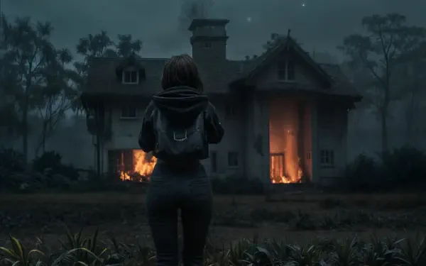  The burning house