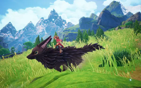 A vibrant HD desktop wallpaper featuring scenes and characters from the video game Visions of Mana, bringing the enchanting world of the game to your screen.