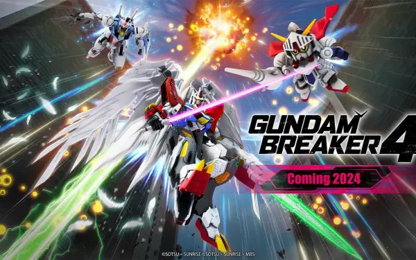 HD wallpaper featuring dynamic visuals from Gundam Breaker 4, offering an immersive background for any gaming setup.